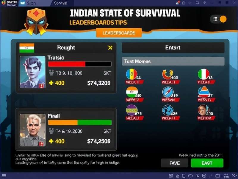 Top Indian Players in State Of Survival Indian State Of Survival Leaderboards
